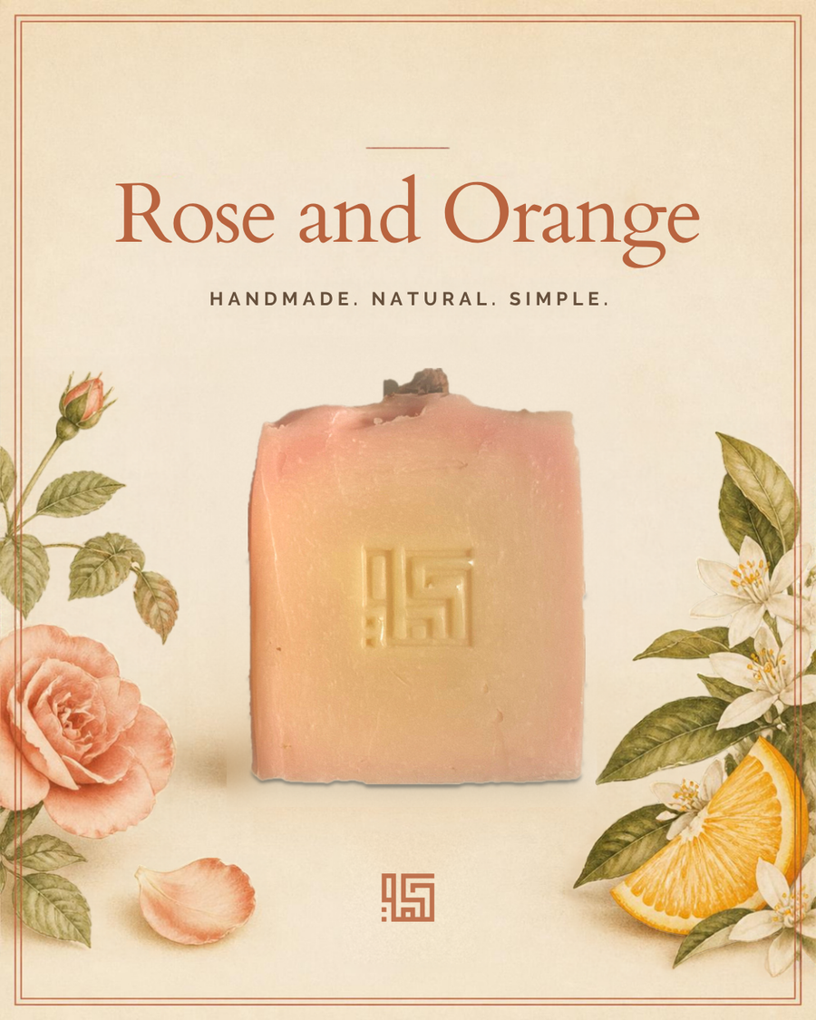 Rose & Orange— Hand-Poured Botanical Bar