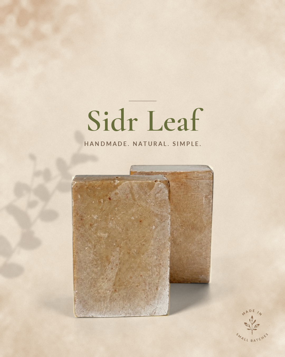 Sidr Leaf Soap — Hand-Poured Botanical Bar