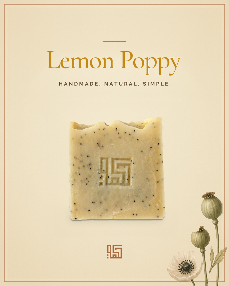 Lemon & Poppy  — Hand-Poured Exfoliating Botanical Bar
